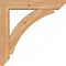 Ekena Millwork Thorton Slat Smooth Bracket w/ Offset Brace, Western Red Cedar, 5 1/2"W x 26"D x 26"H BKT0604X26X26THR06SWR - alternate 4